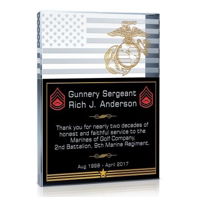 Thank You Military Plaques and Appreciation Quotes | DIY Awards