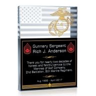 Marine Corps Retirement Plaque and Poem Samples - DIY Awards