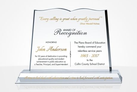 Personalized Teacher Recognition Plaques - DIY Awards