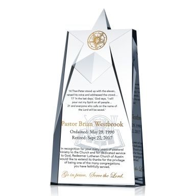 Trinity Pastor Retirement Plaque | DIY Awards