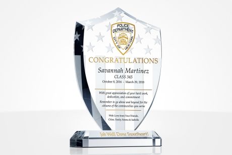 Police Graduation Plaques & Awards - DIY Awards