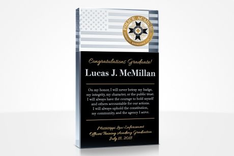 Police Graduation Plaques & Awards - DIY Awards