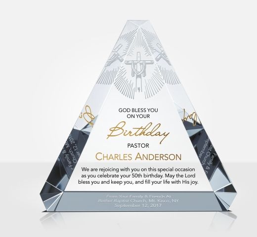 Pastor Birthday Appreciation Plaque - DIY Awards