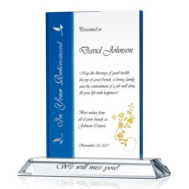 Pinnacle Retirement Gift Plaques | DIY Awards