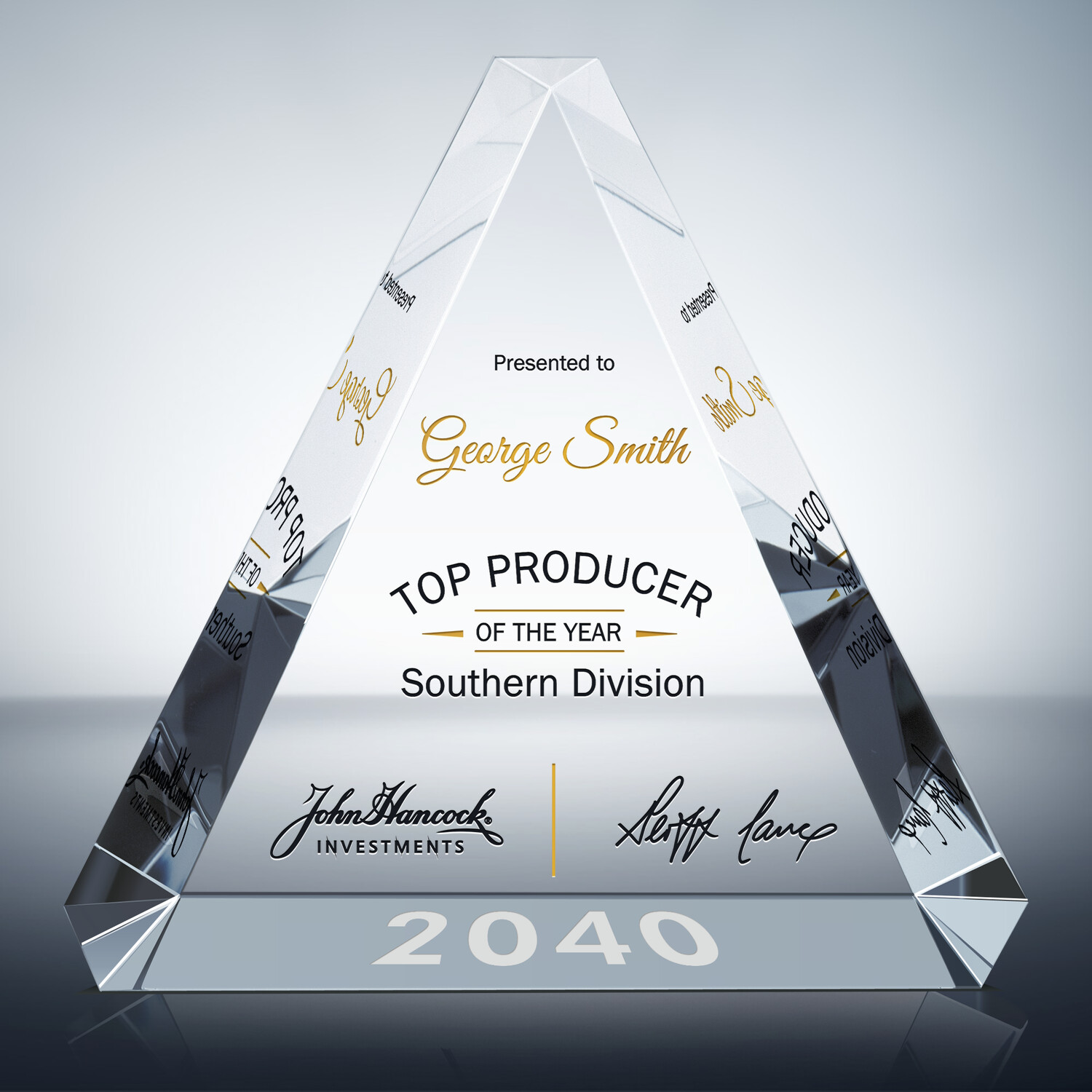 Top Producer Of The Year Award Plaque (#298-1) 