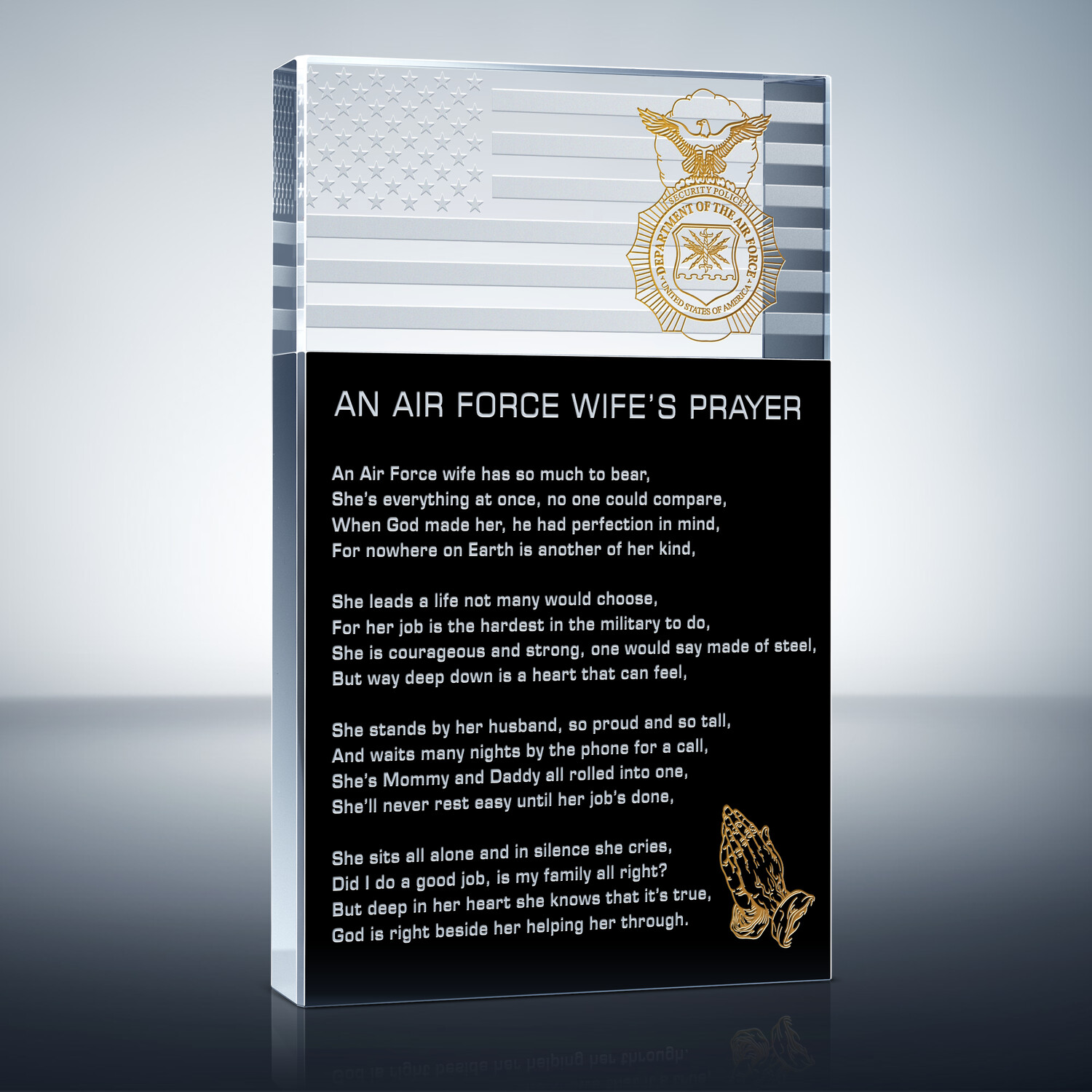 The Airman’s Wife Prayer (#304-3) | Wording Ideas - DIY Awards