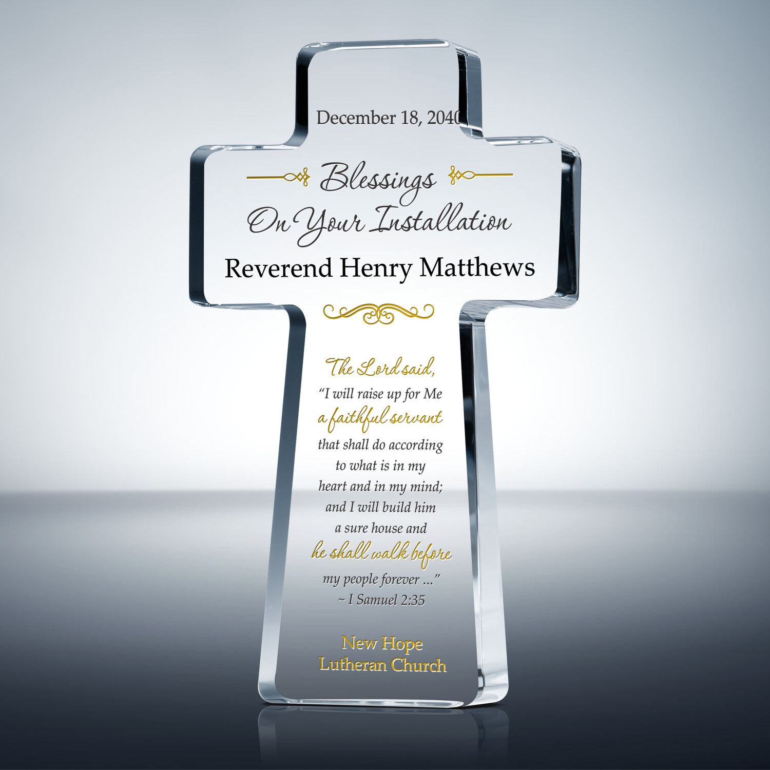 Pastor Installation Scripture Ideas (#580-1) | Wording Ideas - DIY Awards