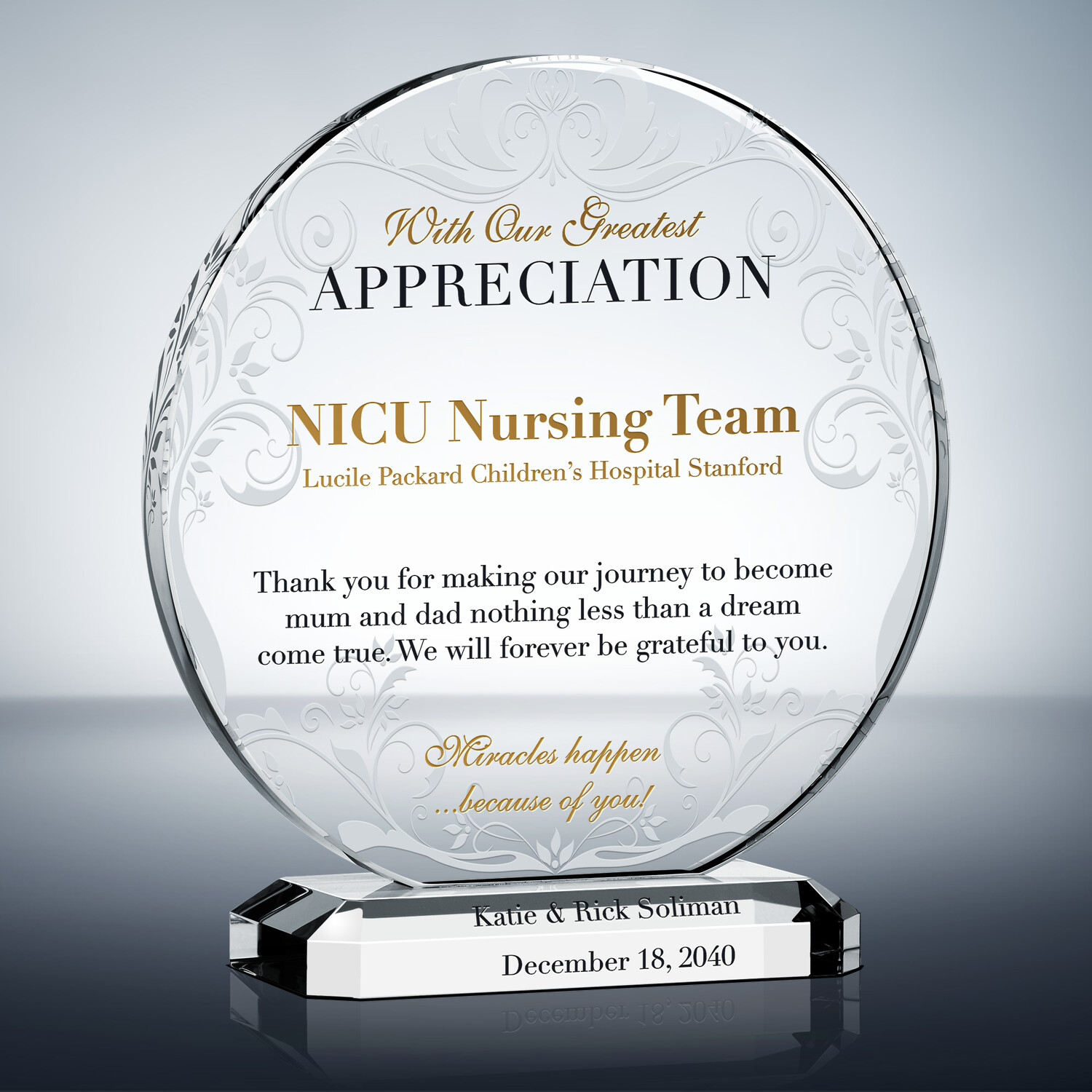 Thank You Gift for Nurse Team/Staff (#671-4) | Wording Ideas | DIY Awards