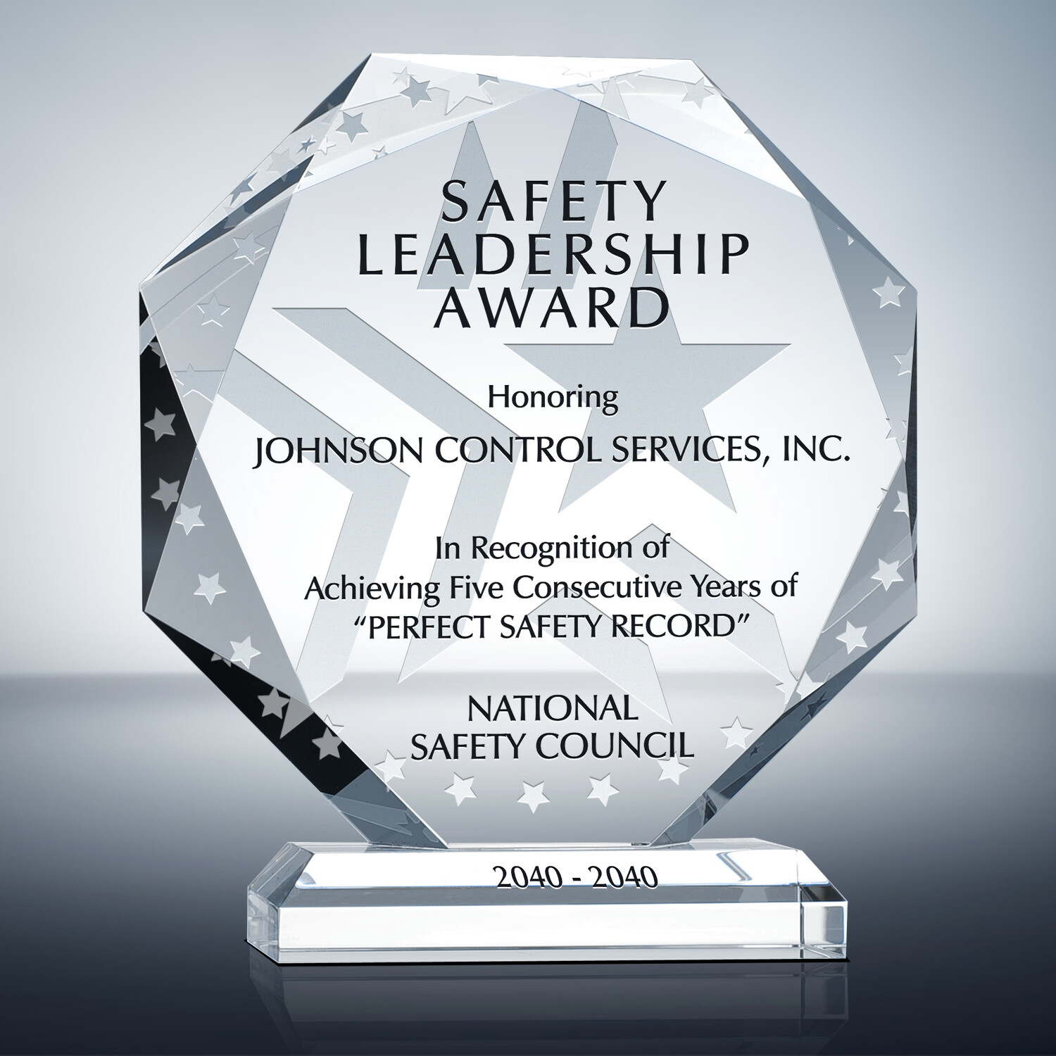Safety Leadership Award (#007-3) | Wording Ideas | DIY Awards