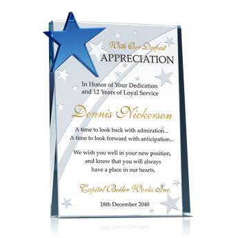 Retirement Plaque Wording Examples | DIY Awards