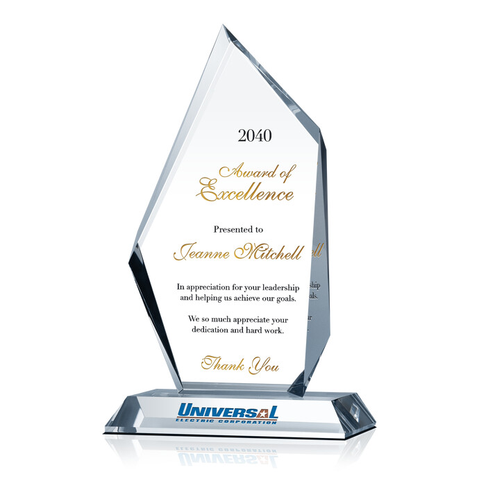 Crystal Peak Award of Excellence for Going Above & Beyond, Lifetime ...