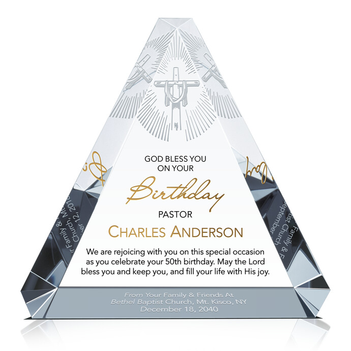 Pastor Birthday Appreciation Plaque | DIY Awards