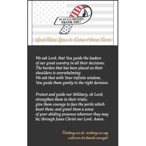 Military Prayer Gift Plaques with Sample Prayer Poems | DIY Awards