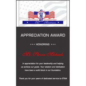 Military Patriotic Appreciation Gift Plaques - DIY Awards